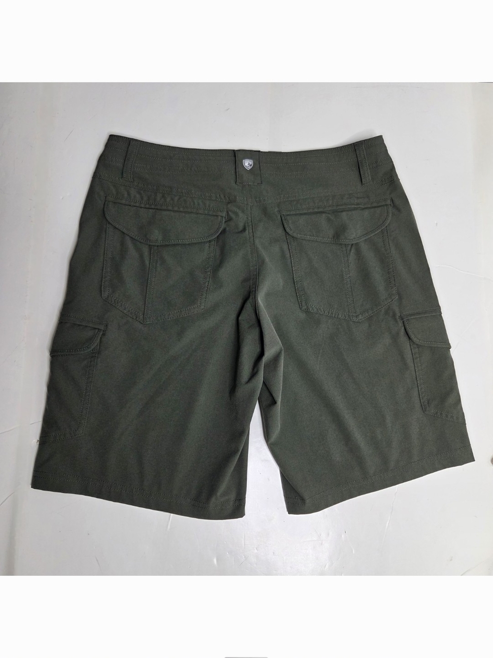 Kuhl Freeflex Cargo Shorts Womens 6 Green Hiking Outdoor 10" Inseam Gorpcore UPF - Picture 3 of 10